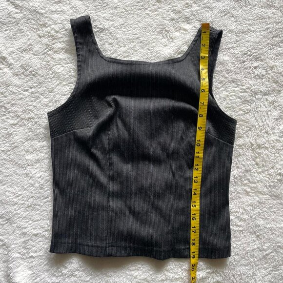 Vintage 90s Pinstripe Sleeveless Top - Picture 6 of 6